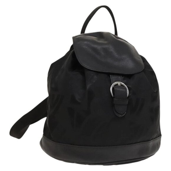 Salvatore Ferragamo Backpack Nylon Black Silver - Picture 1 of 16